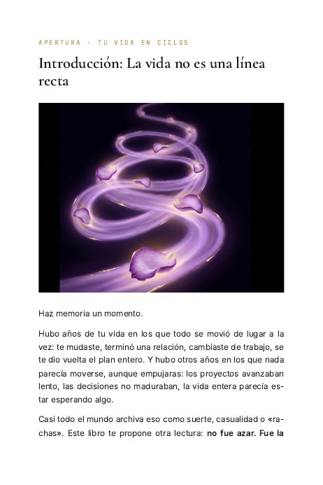 Apertura de la introducción, con la espiral